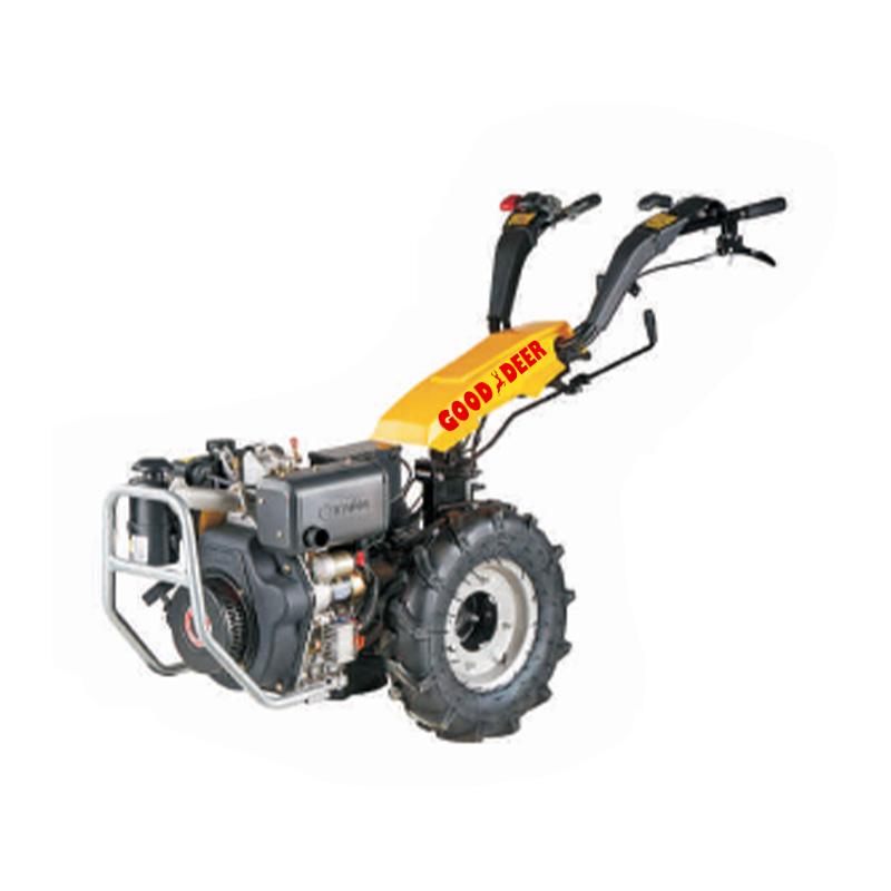 Tohjulet gå bak roterende traktor